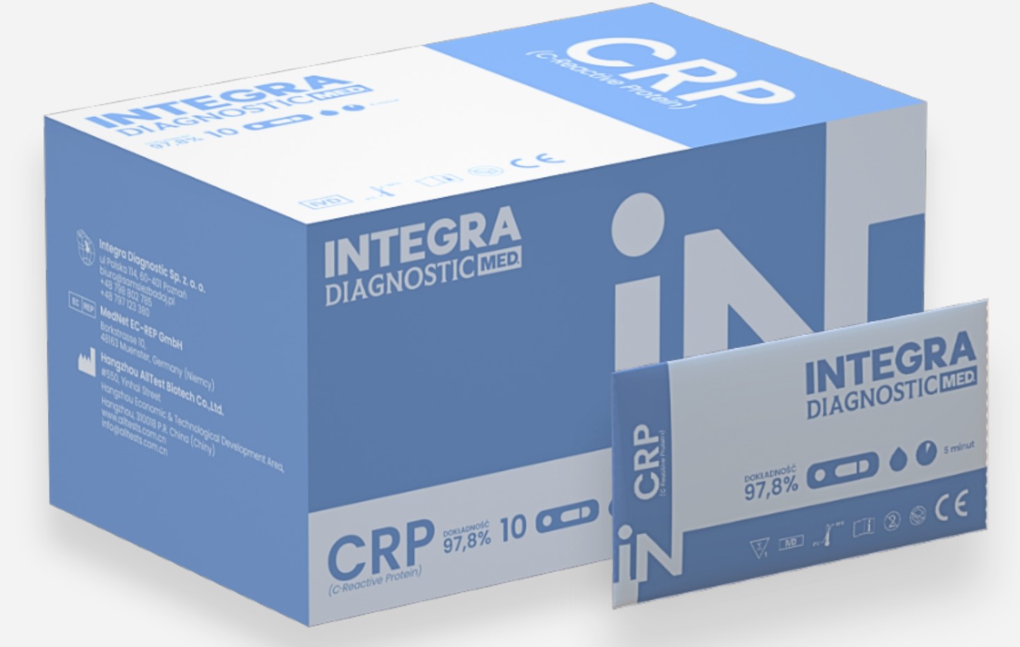 Напівкількісний тест СРБ 10шт
