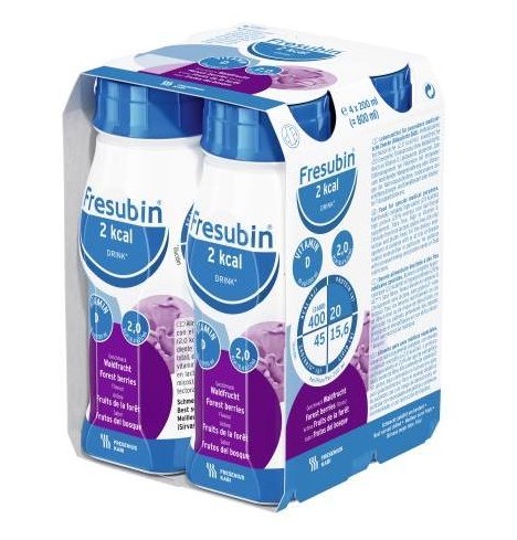 Фрезубін 2 ккал НАПИТОК лісових фруктів 4х200мл