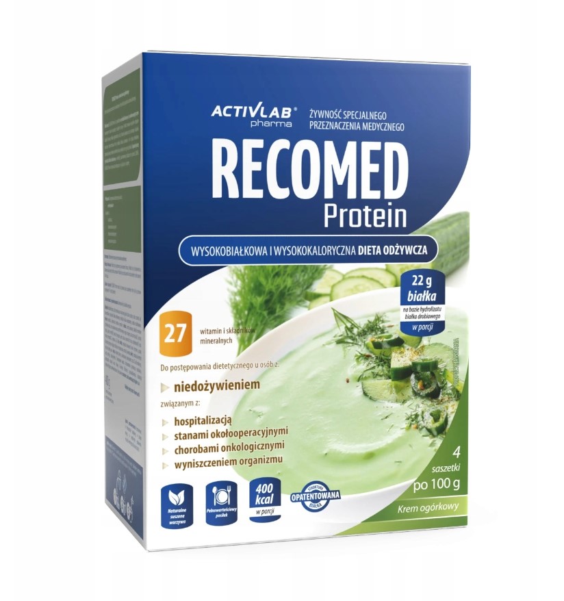 Recomed Protein 4x100г огірковий крем