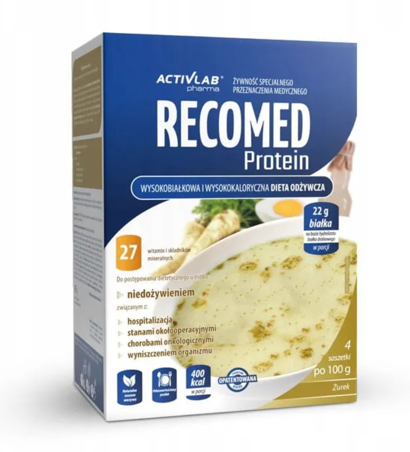 Сметана Recomed Protein 4x100г