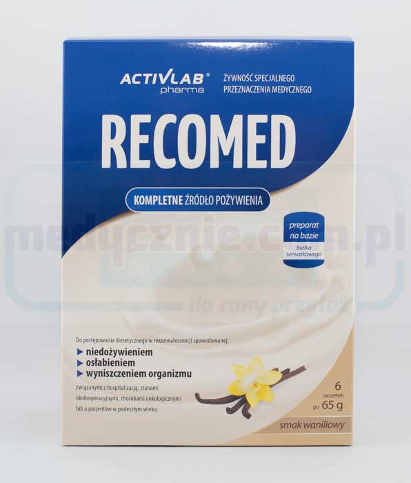 Поживний коктейль RecoMed 6x65г ваніль