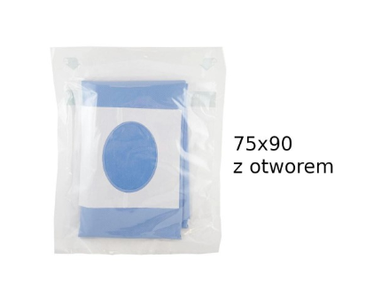Стерильний імунітет REF 150 015 (папір+фольга) 75*90см, отвір 6х8см, адгезивна стерильна серветка