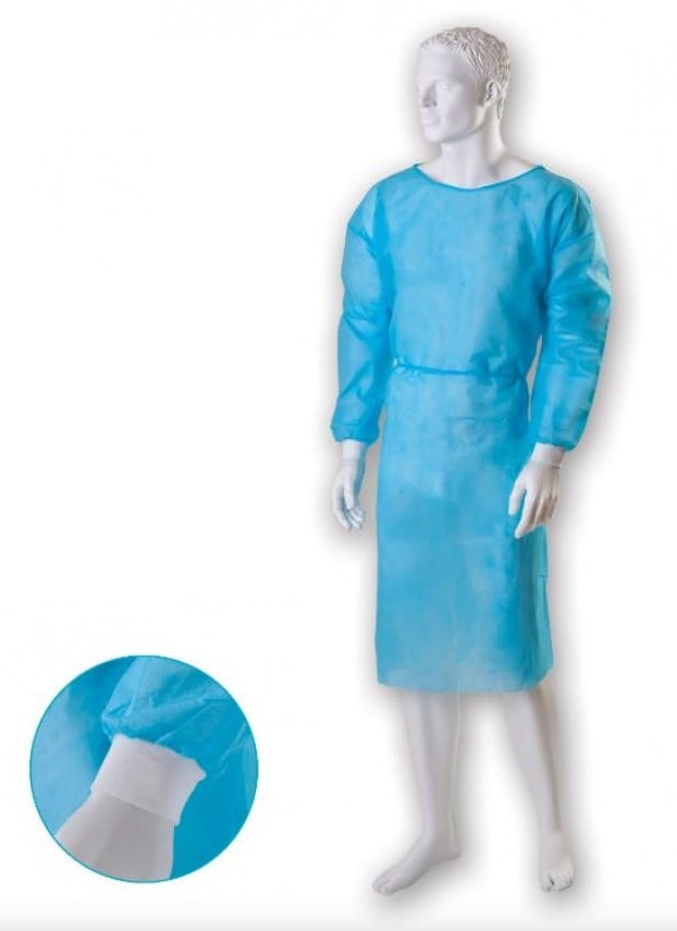 Фартух нетканий з манжетою 20г розмір XL 1шт синій