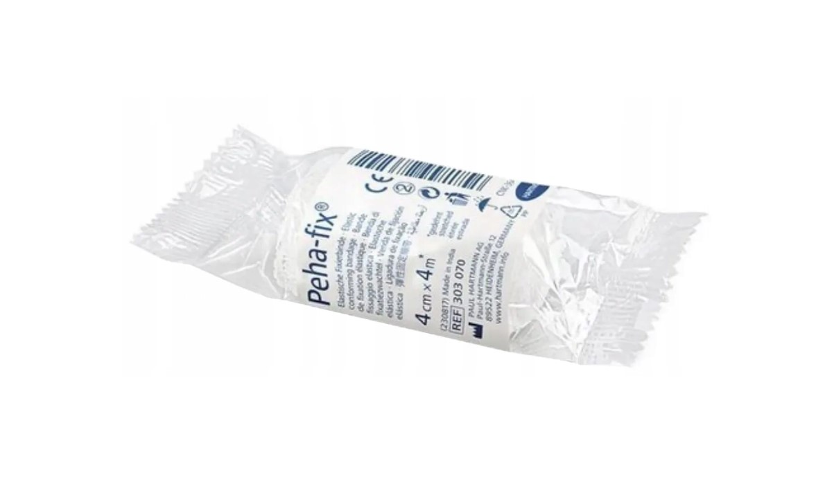 Бинт Peha-Fix 4см * 4м 1шт в індивідуальній упаковці, напівеластичний