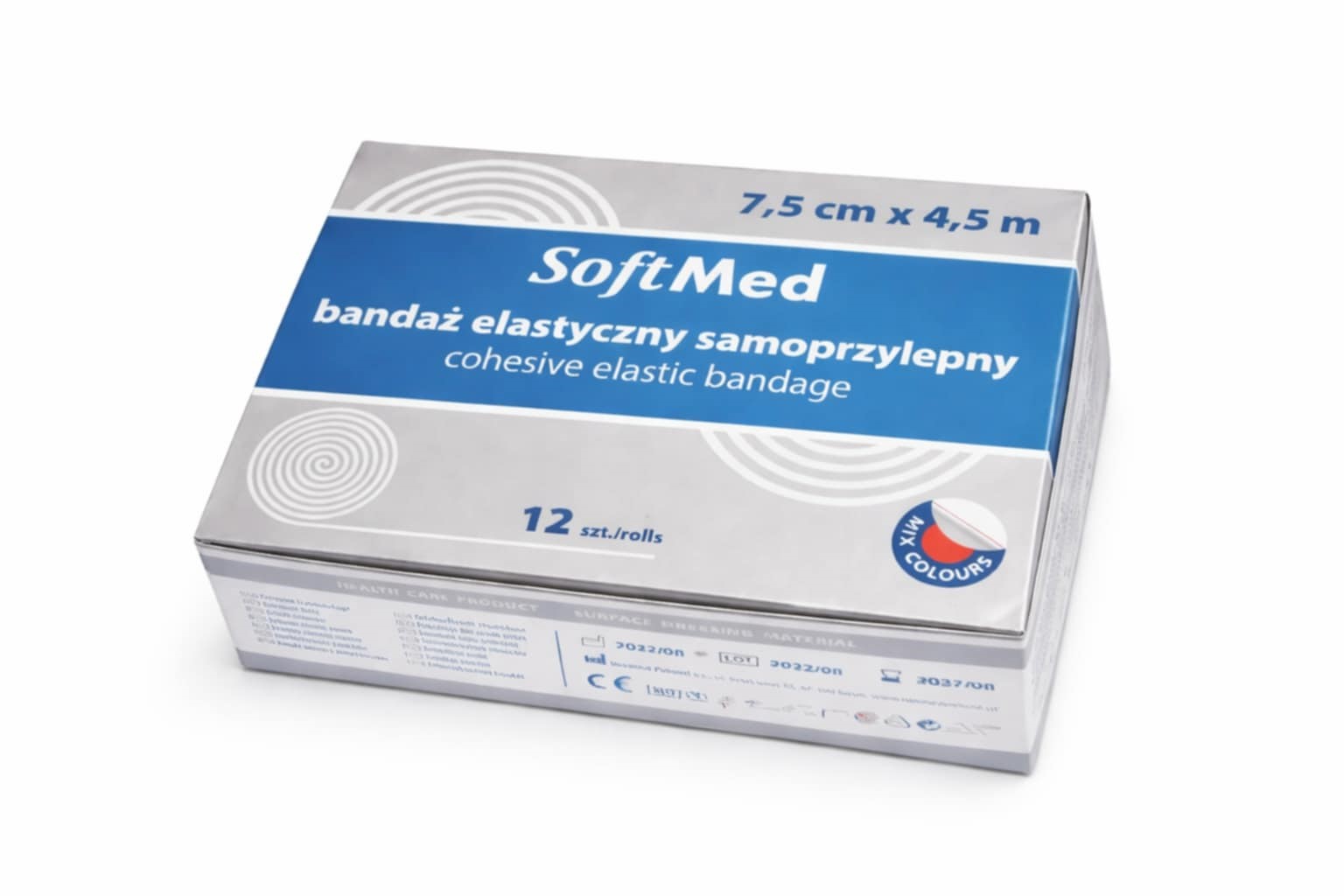 Когезивний бинт 7,5 см * 4,5 м 12 шт. СУЦІЛЬНИЙ - НАБІР III - Зображення 2