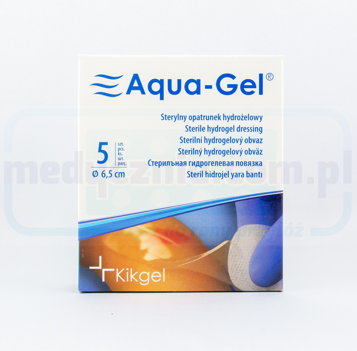 Гідрогелева пов'язка Aqua-Gel Ø 6,5 см 1шт