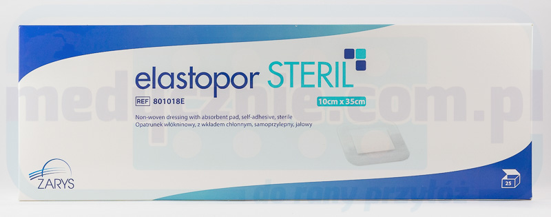 Пов'язка з поглинаючою прокладкою ELASTOPOR Steril 10*35см 25шт