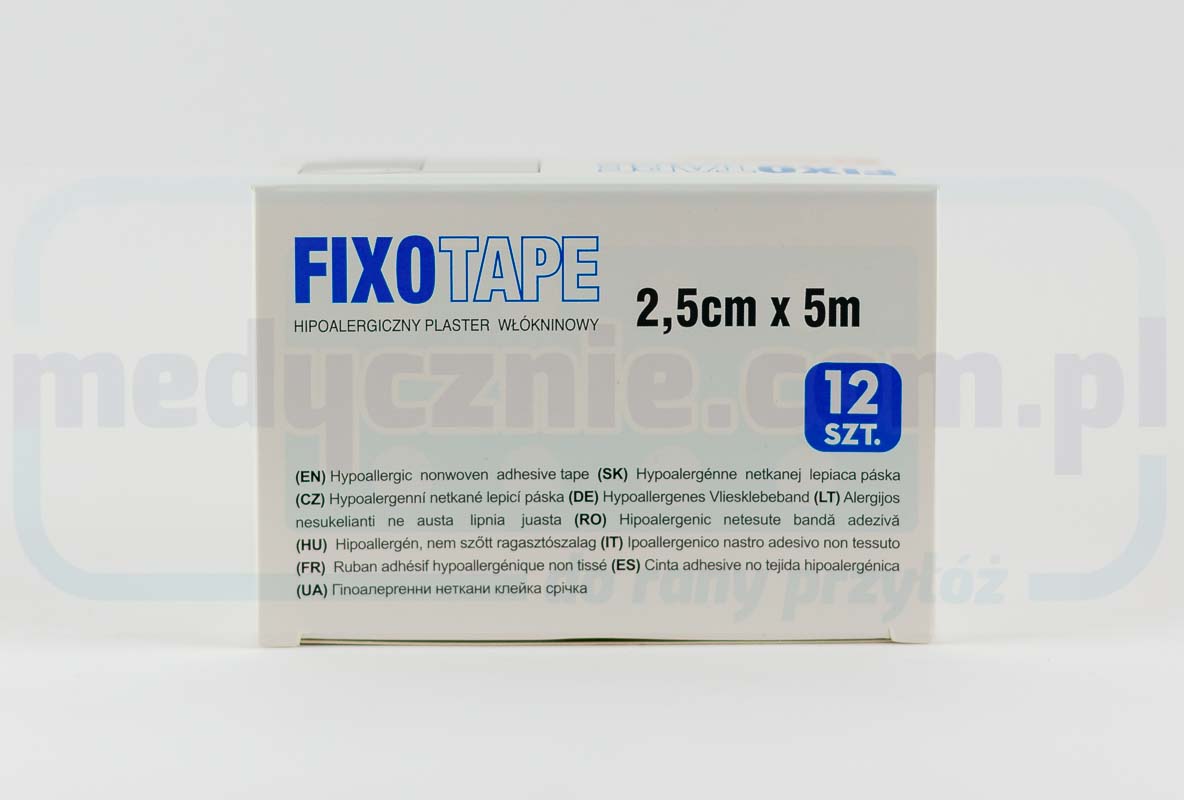 FIXOTAPE гіпоал. нетканий пластир 2,5см*5м 1шт - Зображення 2