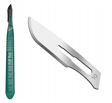 Скальпель з ручкою №10 10шт 10шт