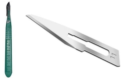 Скальпель з ручкою №11 10шт