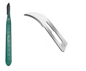 Скальпель з ручкою №12 10шт