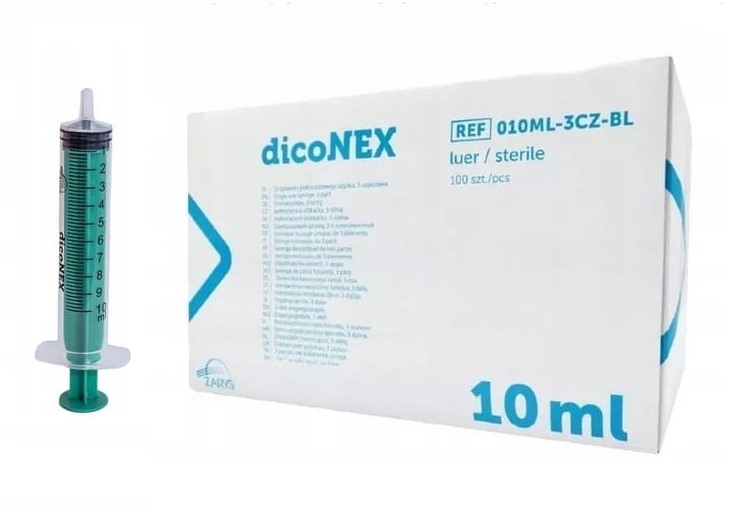 Шприц стерильний уп. 10мл 3-компонентний Luer 100шт