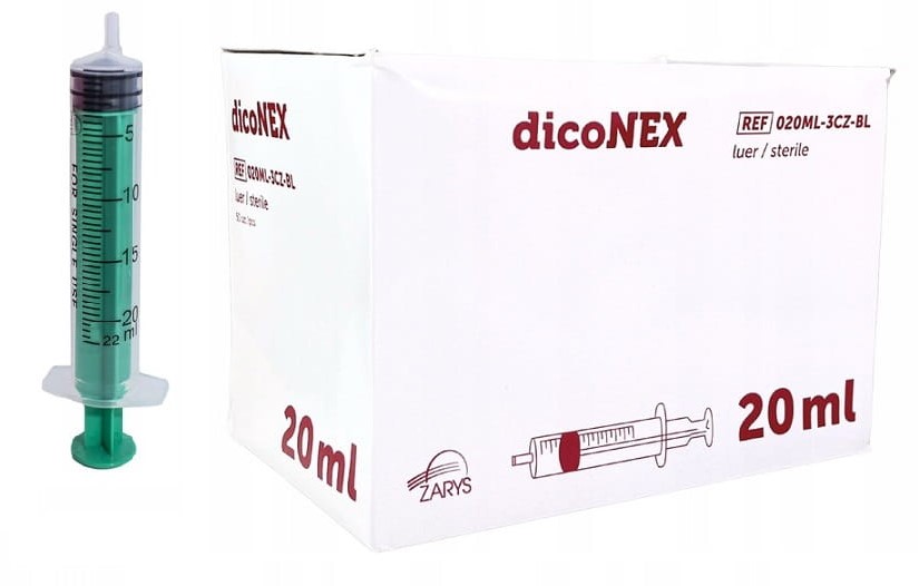 Шприц стерильний уп. 20мл 3-компонентний Luer 50шт