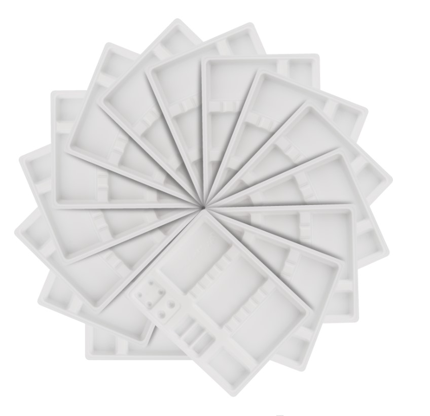 Зубні ложки j.u. білі 100шт