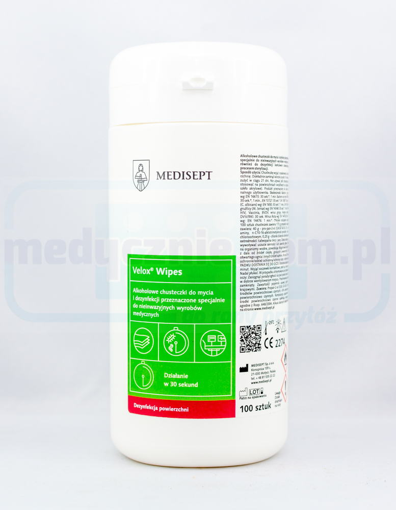 Серветки Velox коробка спиртові DUO 100 шт