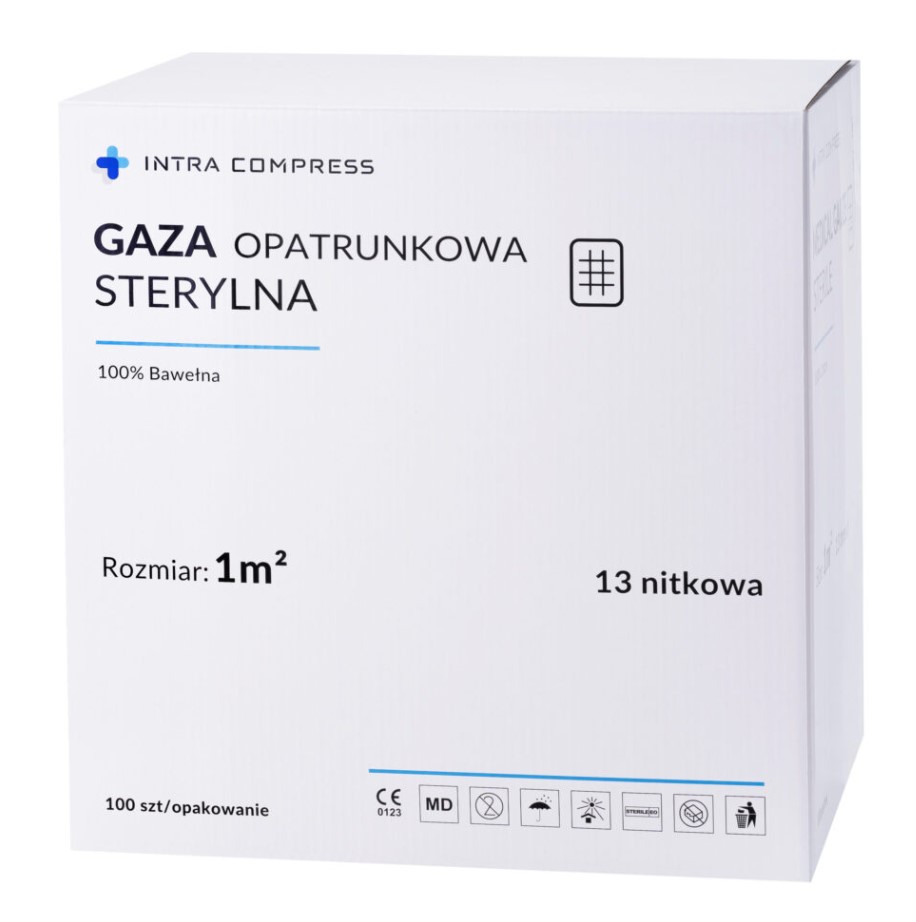Марля стерильна 13N 1м2 100шт