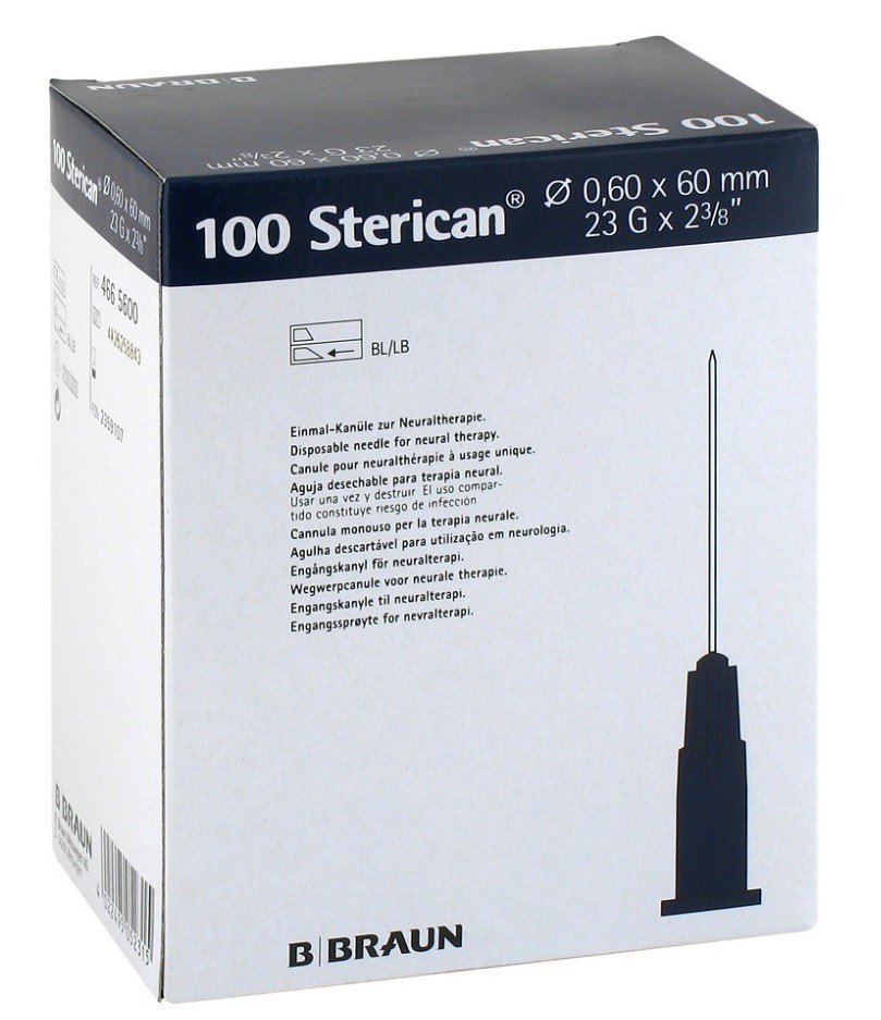 Голка стерилізаційна Sterican G23 0.6*80мм 100шт REF 4665635