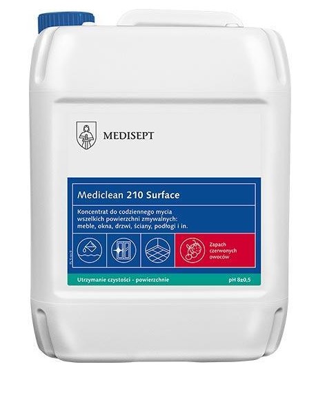 Засіб Mediclean 210 5л Поверхневий червоний фрукт для очищення всіх поверхонь, що миються