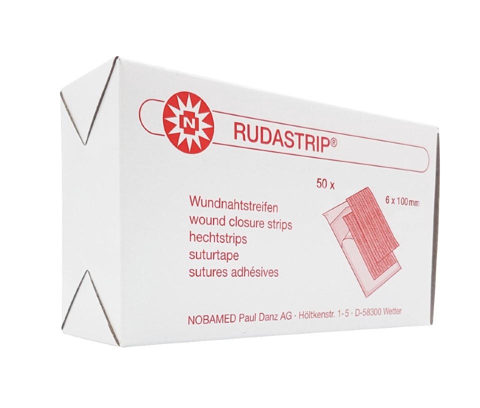 Смужки для закриття ран Rudastrip 6мм*100мм 10шт