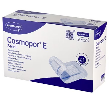 Пов'язка з поглинаючою прокладкою COSMOPOR E 10* 6см 25шт
