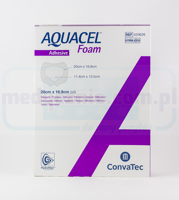 Aquacel Пінопластовий лейкопластир 20*16,9см Сакральна багатошарова пінопластова пов'язка 1шт.