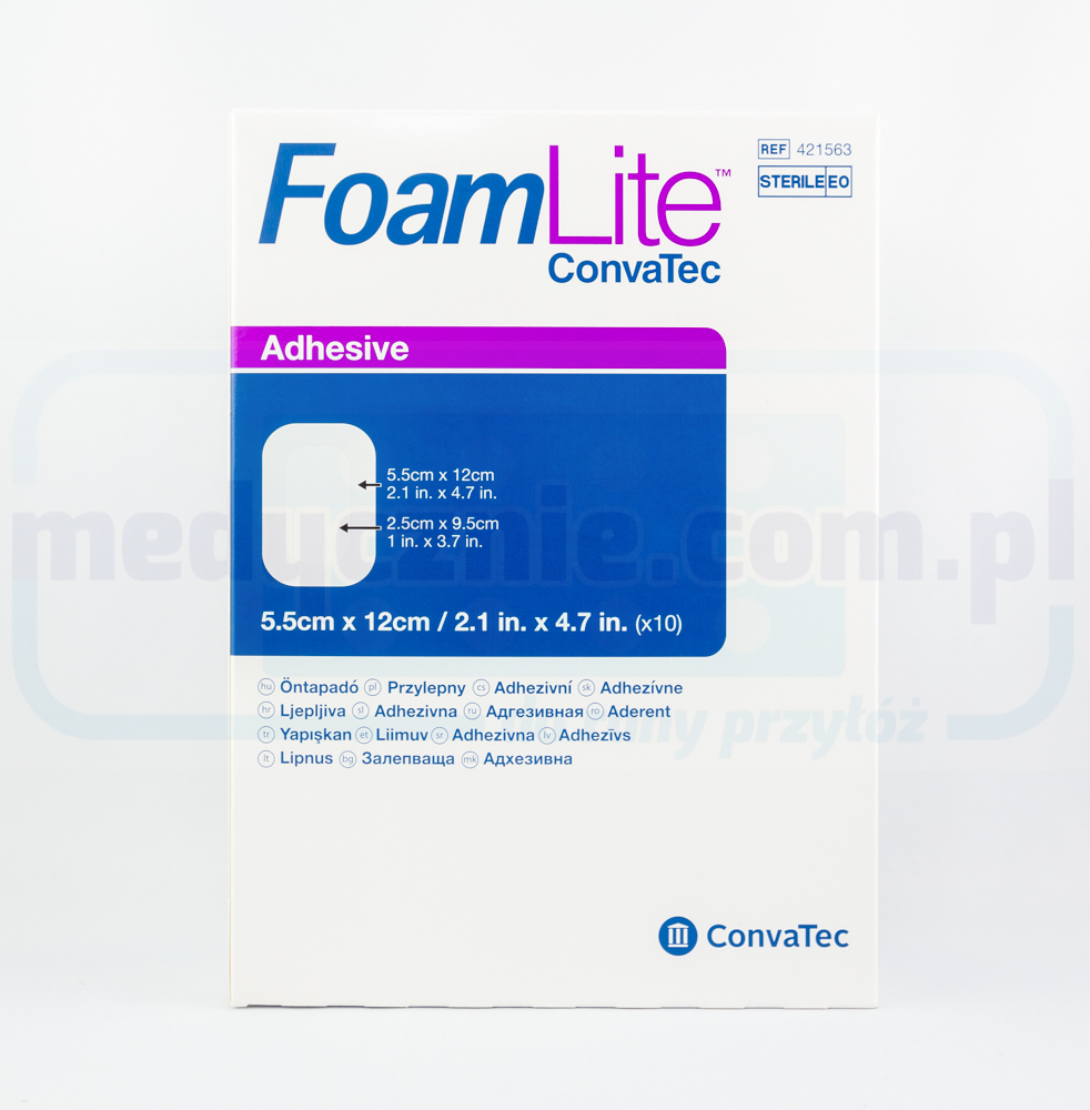 Багатошарова пінопластова пов'язка Aquacel Foam Lite 5,5*12см 1шт