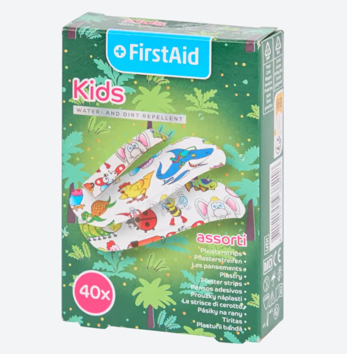 Набір пластирів FIRST AID Kids 40 шт. - Зображення 2
