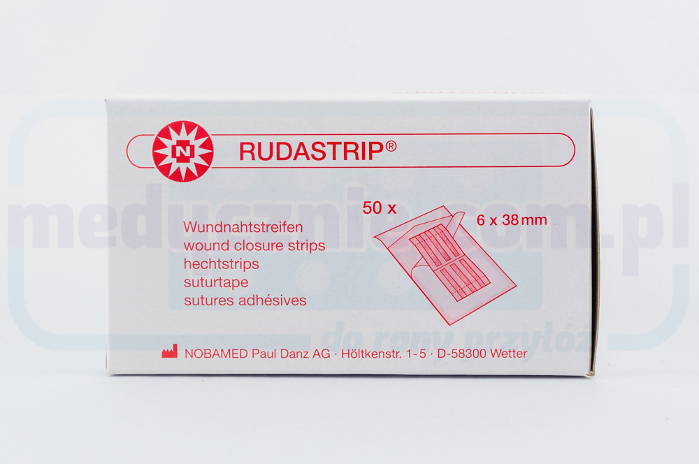 Смужки для закриття ран Rudastrip 6мм*38мм 6шт