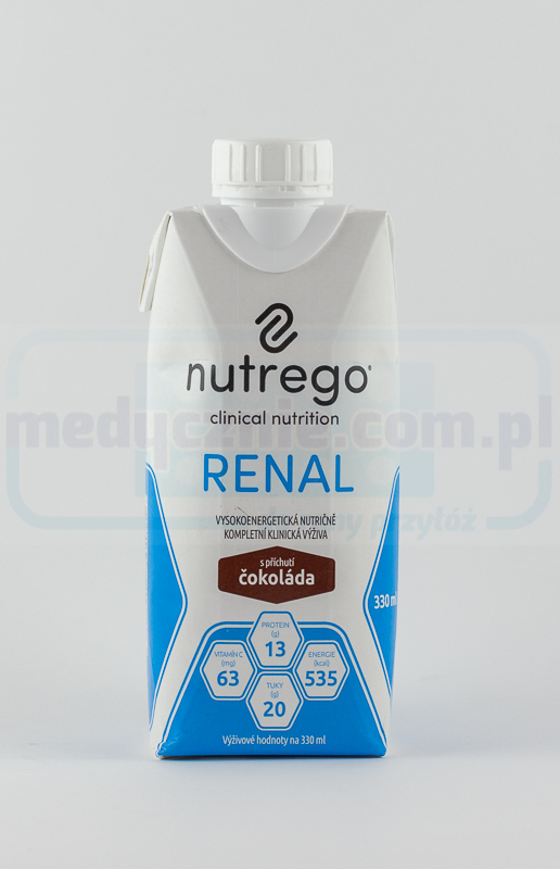 Nutrego Renal 330мл шоколадний гіперкалорійний електроліт зі зниженим вмістом електролітів 1шт
