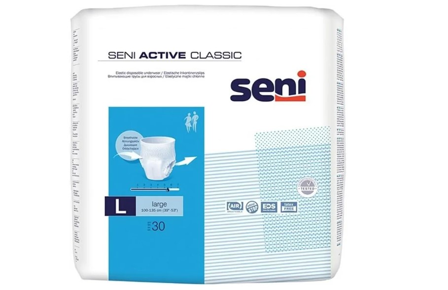 Seni Active Classic вбираючі труси ВЕЛИКІ 30шт - Зображення 4