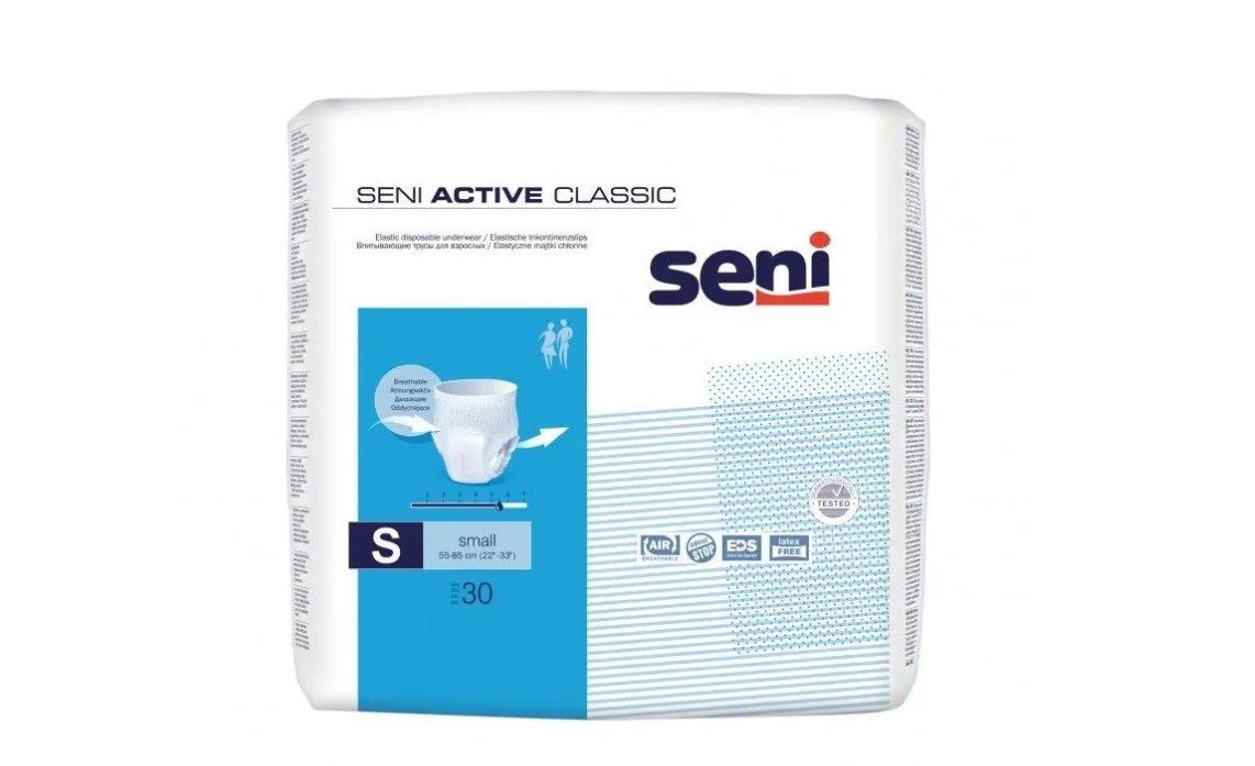 Seni Active Classic вбираючі трусики SMALL 30шт - Зображення 4