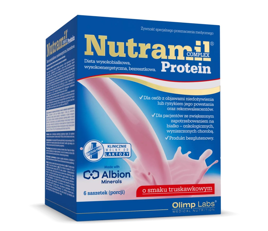 Olimp Nutramil комплекс Протеїн 72г 1шт полуниця