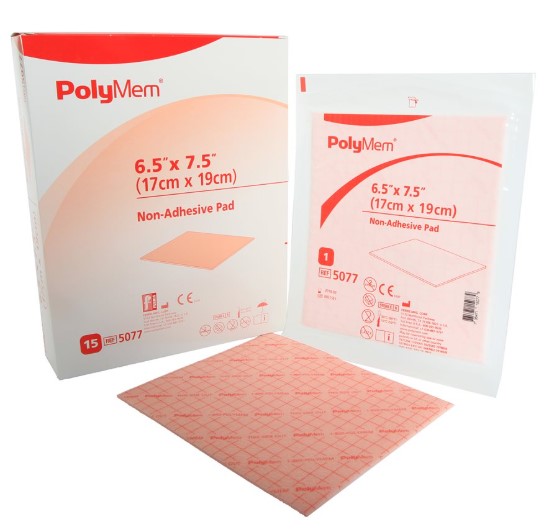 PolyMem 5077 Неадгезивна подушечка 17x19см 1шт