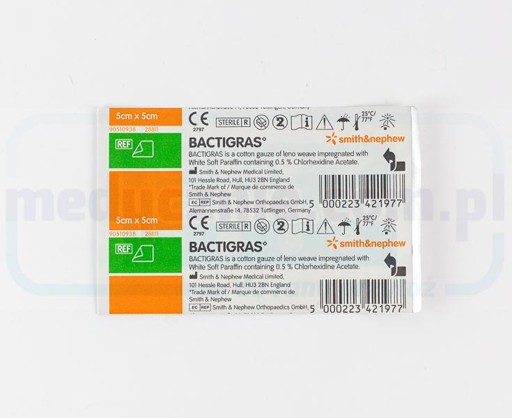 Парафінова пов'язка Bactigras 5*5см 1шт - Зображення 4