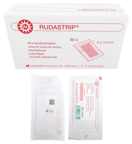 Смужки для закриття ран Rudastrip 3мм*75мм 5шт