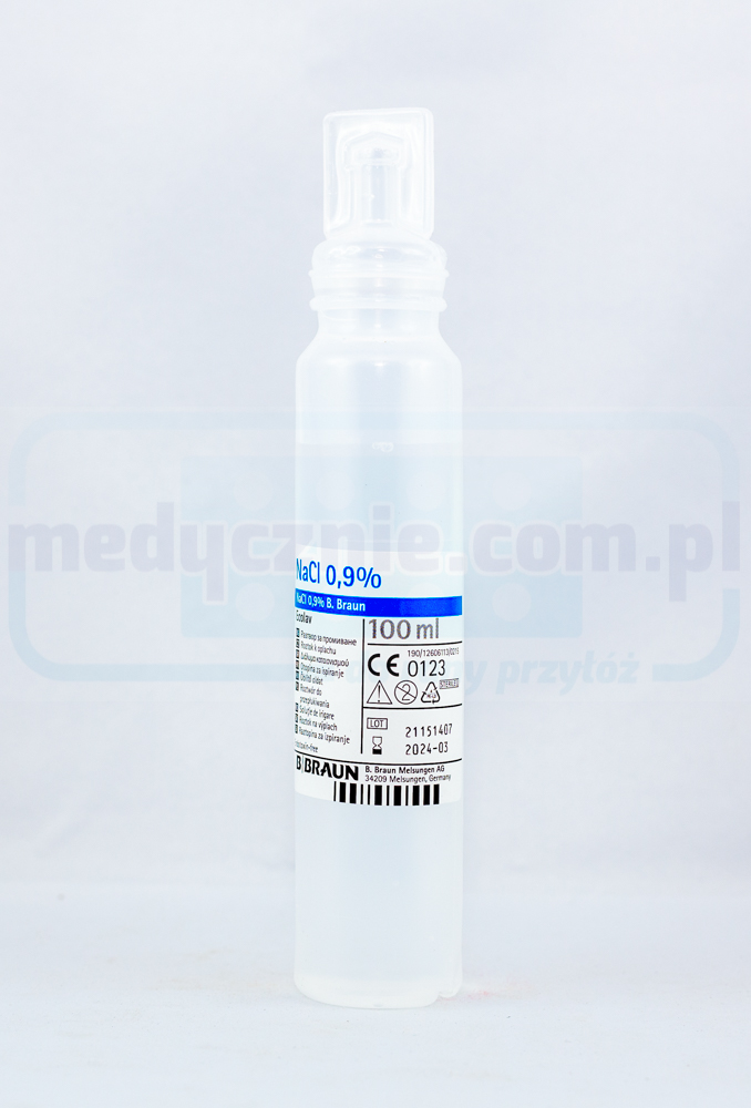 NaCL 0,9% фізіологічний розчин 100 мл Ecolav