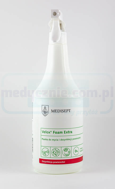 Піна Velox Foam Extra 1л для швидкої дезінфекції та очищення делікатних поверхонь